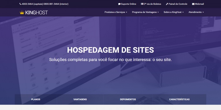 hospedagem de sites kinghost