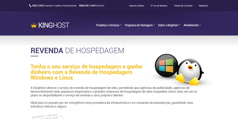 revenda hospedagem kinghost