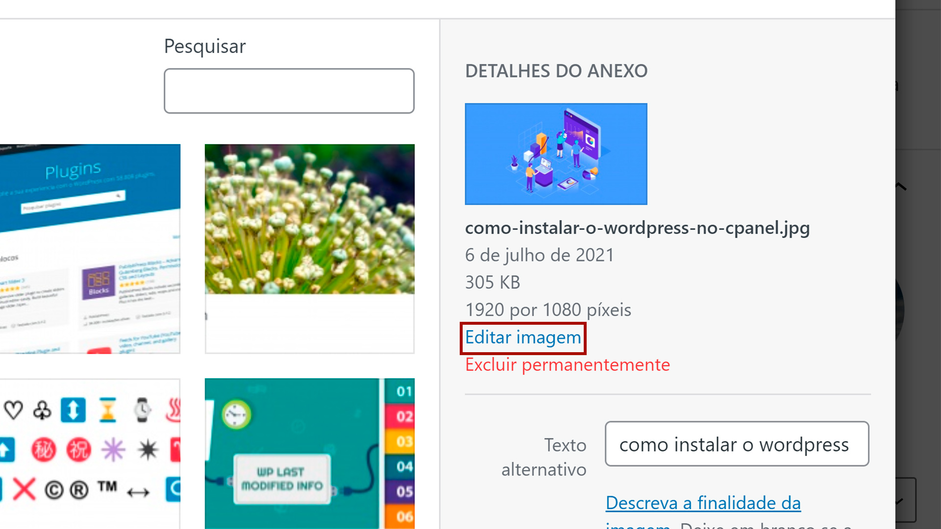 Como redimensionar imagem no WordPress