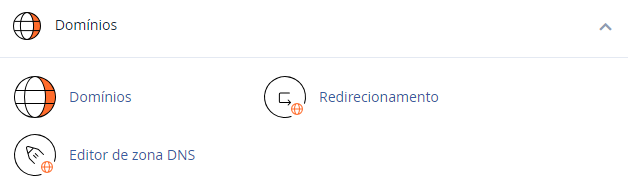domínio e subdomínio no cpanel