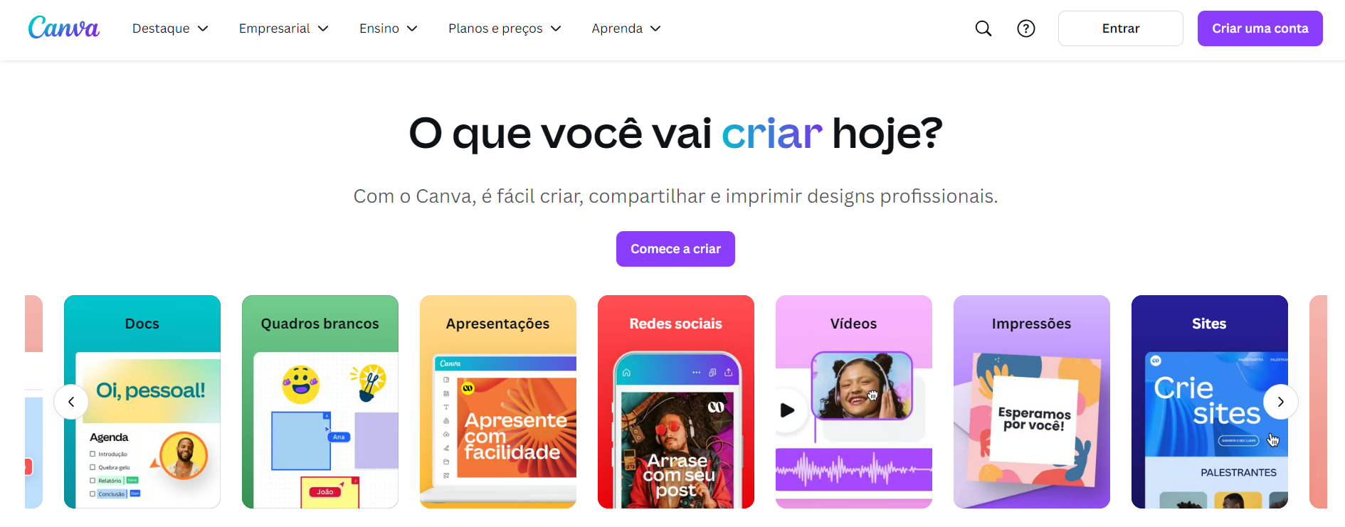 Ferramentas de inteligência artificial Canva