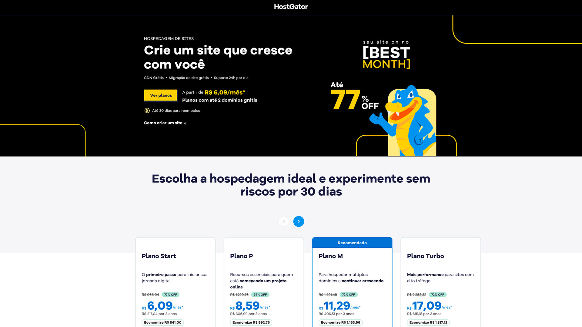 melhor hospedagem de site