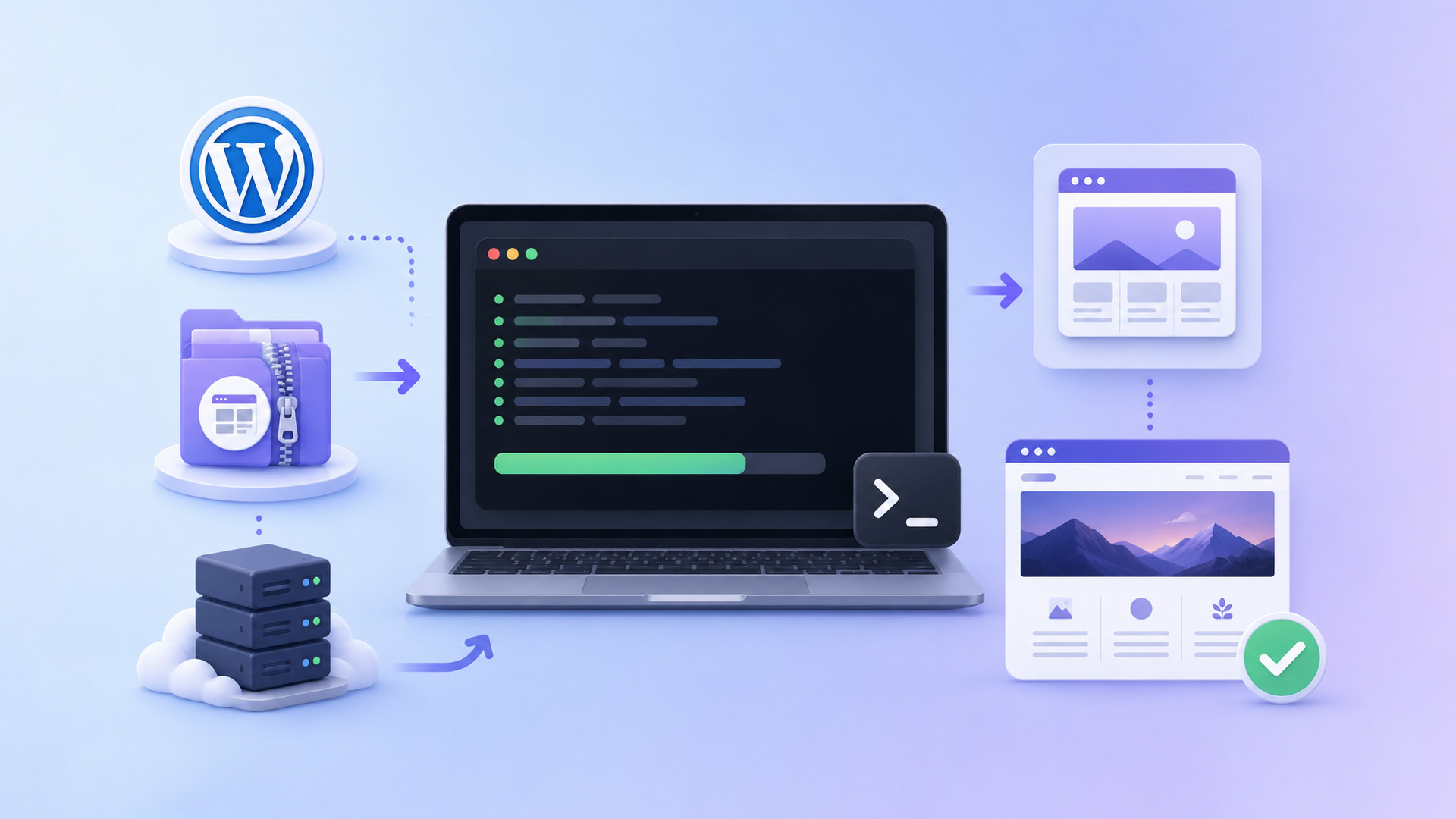 como instalar temas wordpress via wp cli