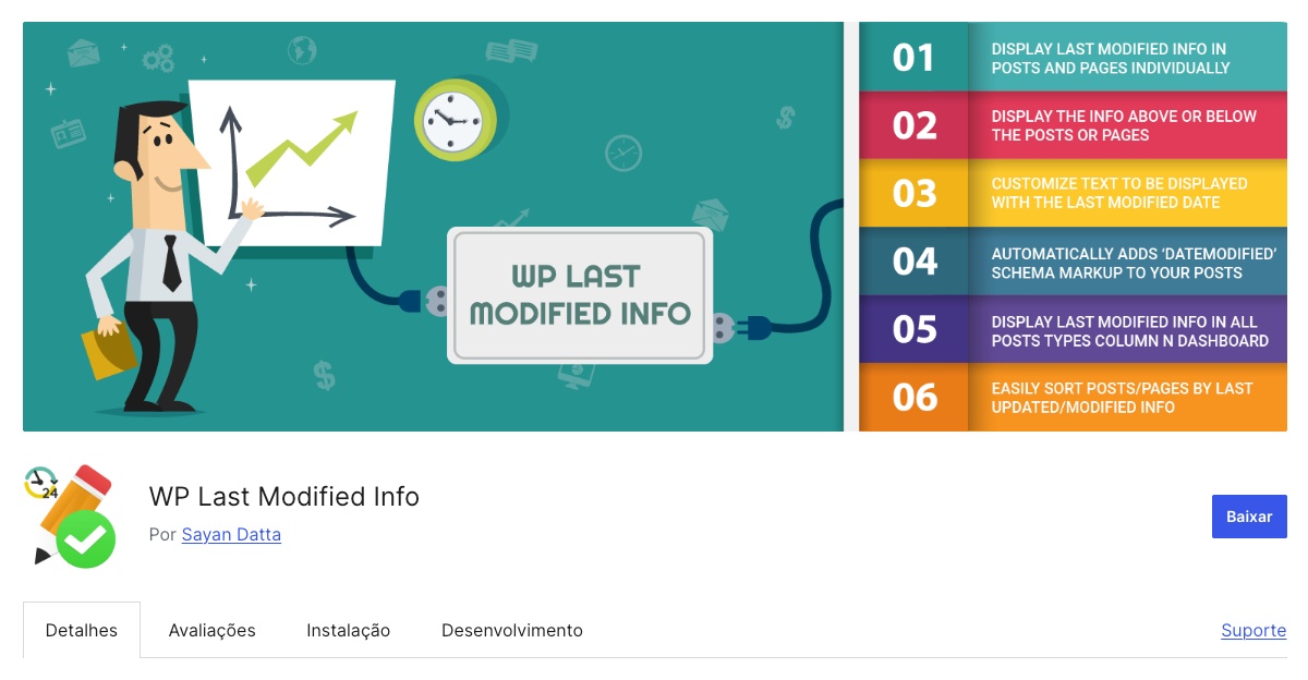 WP Last Modified Info Plugin WordPress