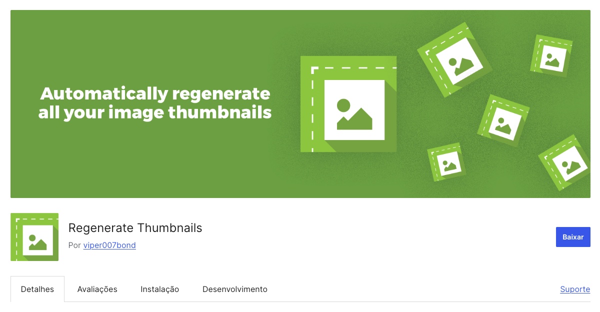 Regenerate Thumbnails Plugin WordPress