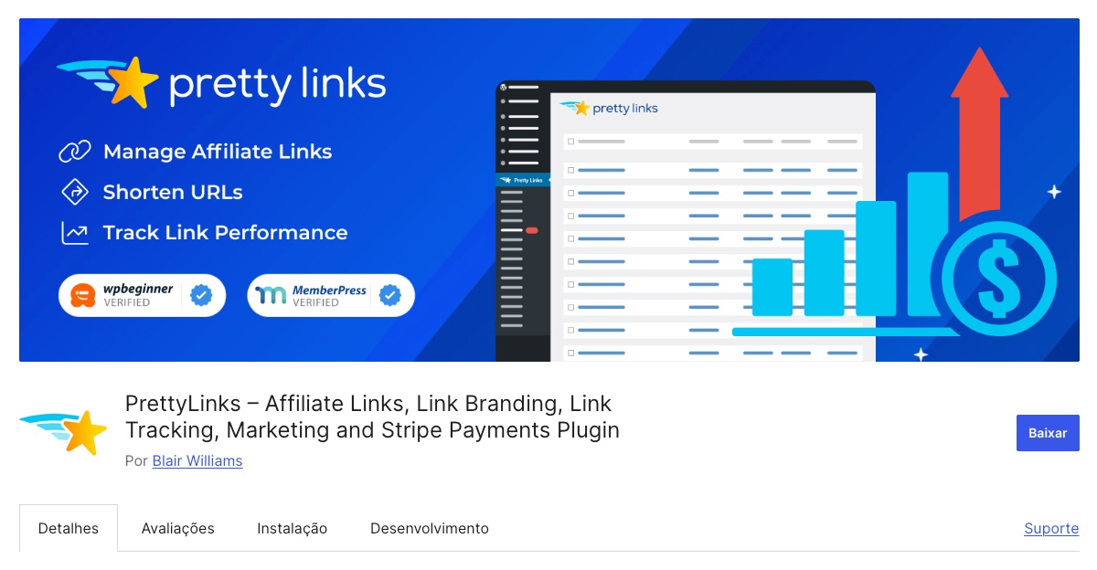 Pretty Link Lite Plugin WordPress